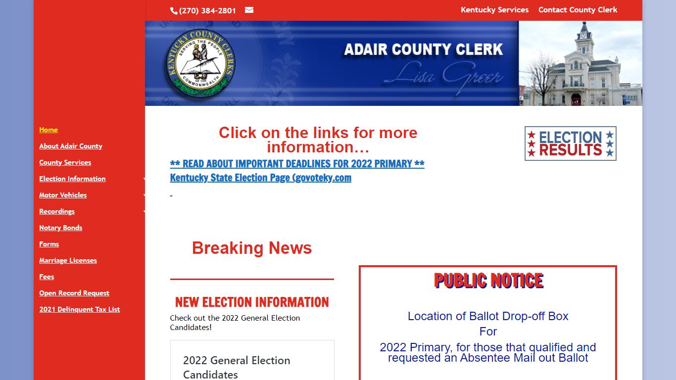 Adair Clerk | Adair County Clerk